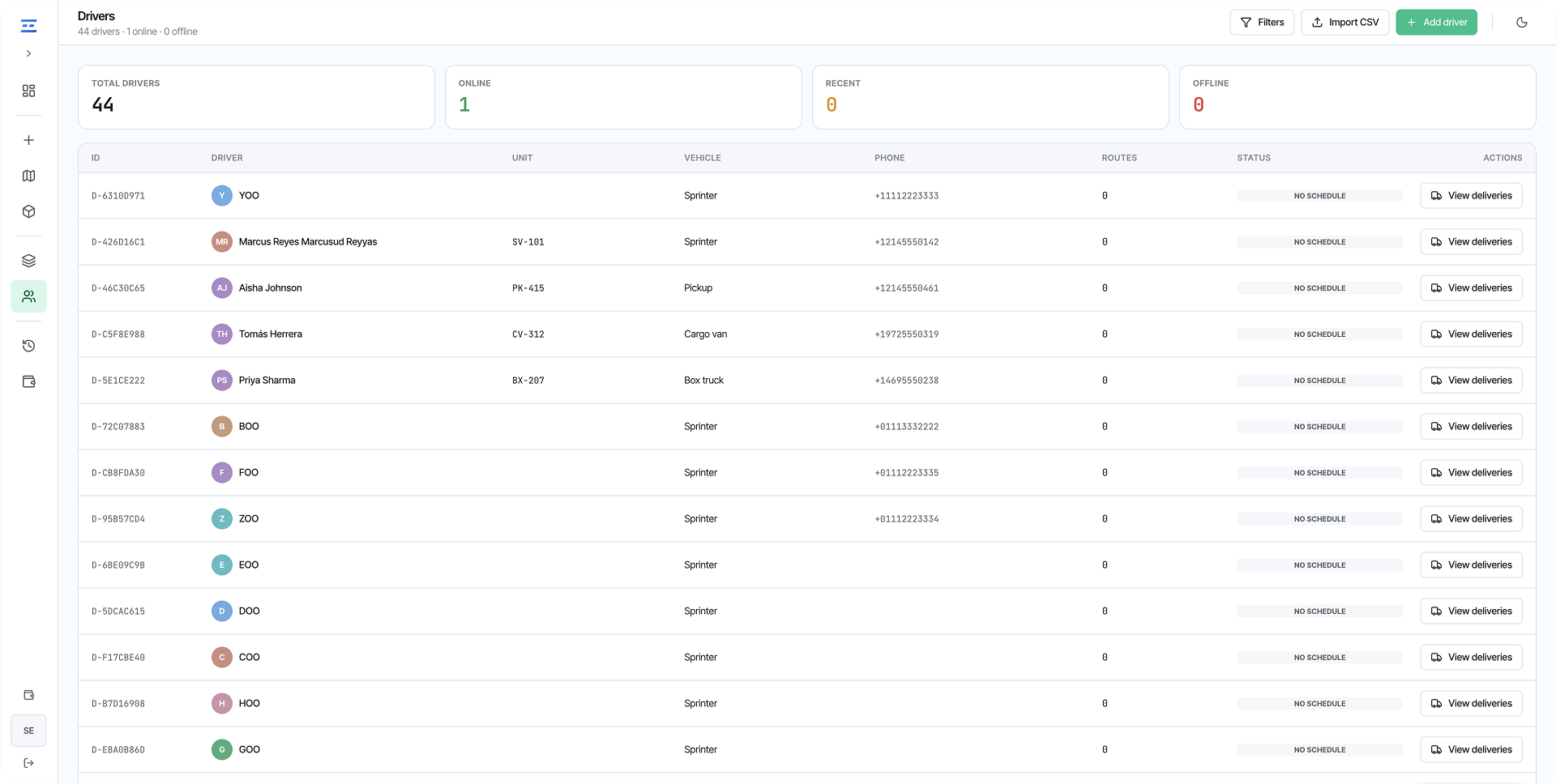 Manage your fleet