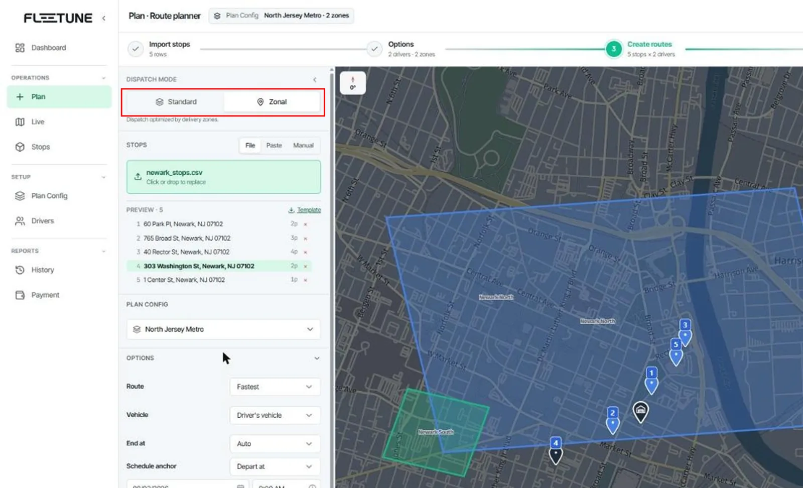 Run a Zonal Dispatch — screenshot 1
