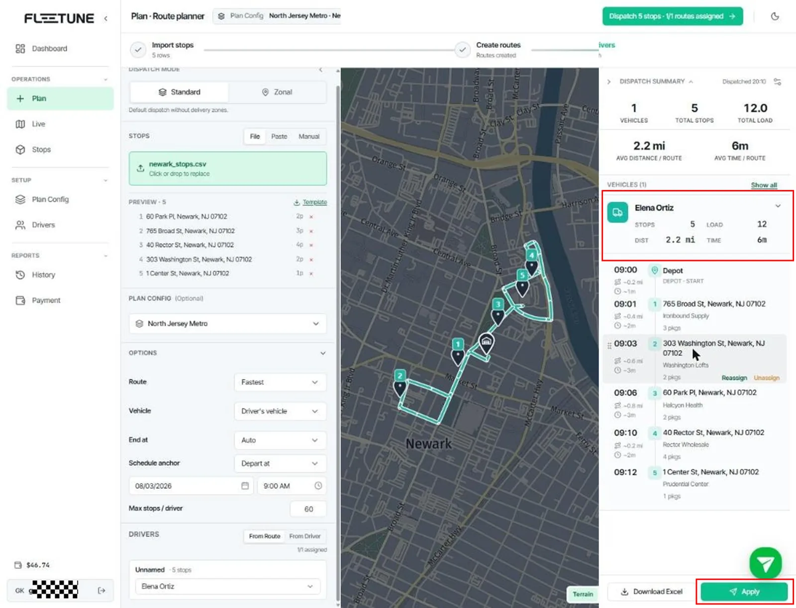 Review Results, Adjust, and Apply (Push to Drivers) — screenshot 1